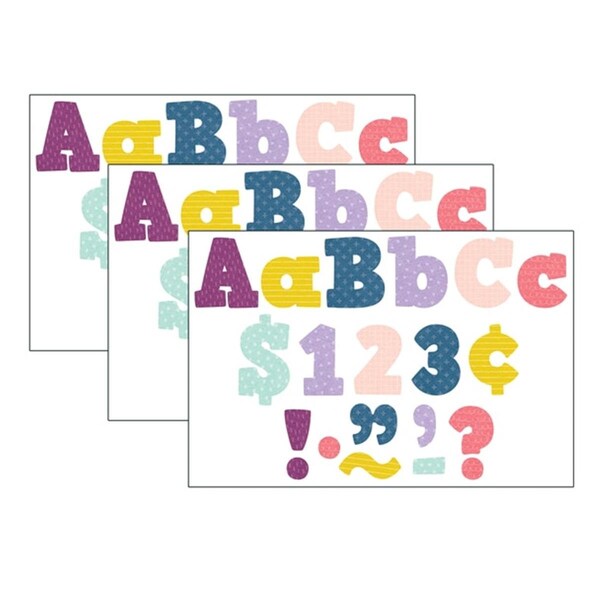 Teacher Created Resources 4 in. Oh Happy Day Bold Block Letters, 3PK TCR9037-3 - main